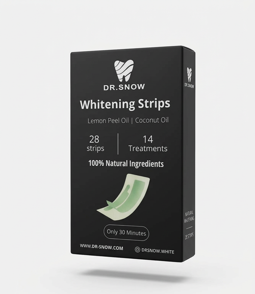 Box of Dr. Snow Natural Whitening Strips.